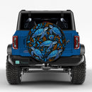 Sea Turtle Symphony Custom Jeep Wheel Cover With Camera Hole