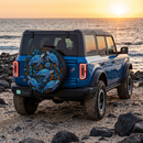 Sea Turtle Symphony Custom Jeep Wheel Cover With Camera Hole