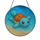 Squirtle Summer Pokemon Stained Glass Suncatcher