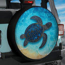 Summer Sea Turtles Jeep Car Spare Tire Cover