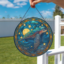 Sea Turtle Stained Glass Suncatcher