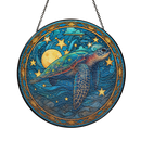 Sea Turtle Stained Glass Suncatcher