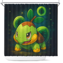 Turtwig Pokemon Dreamy Shower Curtain