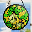 Turtwig Pokemon Stained Glass Suncatcher