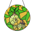 Turtwig Pokemon Stained Glass Suncatcher