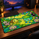 Turtwig x Bulbasaur Pokemon Desk Mat