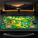 Turtwig x Bulbasaur Pokemon Desk Mat