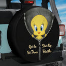 Tweety Bird Looney Tunes Zip Get In Shit Down Shut Up Hold On Car Spare Tire Cover