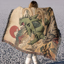 Tyranitar Pokemon Japan Style Woven Throw Blanket