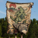 Tyranitar Pokemon Japan Style Woven Throw Blanket