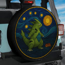 Tyranitar Pokemon Starry Night Stained Glass Jeep Car Spare Tire Cover