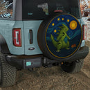 Tyranitar Pokemon Starry Night Stained Glass Jeep Car Spare Tire Cover