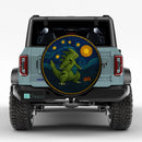 Tyranitar Pokemon Starry Night Stained Glass Jeep Car Spare Tire Cover