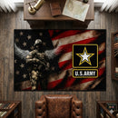 U.S Army Soldier Rectangular Area Rug