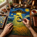 UFO Totoro Starry Night Jigsaw Puzzle