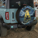UFO Abducting A Octopus In Starry Night Jeep Car Spare Tire Cover