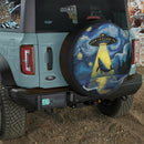 UFO Abducting A Whale In Starry Night Jeep Car Spare Tire Cover