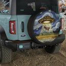 UFO Abducting Cow In Starry Night Jeep Car Spare Tire Cover
