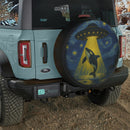 UFO Abducting Killer Whale In Starry Night Jeep Car Spare Tire Cover