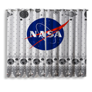 USA NASA Ugly Christmas Window Curtain