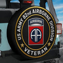 US Army 82nd Airborne Division Veteran Car Spare Tire Cover With Camera Hole
