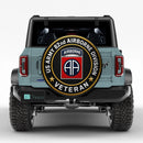 US Army 82nd Airborne Division Veteran Car Spare Tire Cover With Camera Hole