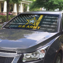 US Army American Flag Custom Car Windshield Sunshades