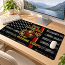US Marine Corps American Flag Desk Mat