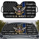 US Navy American Flag Custom Car Windshield Sunshades