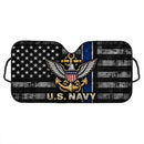 US Navy American Flag Custom Car Windshield Sunshades
