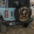 US Navy Veteran Eagle Spare Tire Cover
