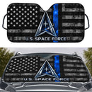 US Space Force American Flag Custom Car Windshield Sunshades