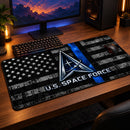 US Space Force American Flag Desk Mat