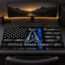 US Space Force American Flag Desk Mat