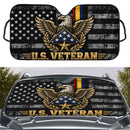 US Veteran American Flag Custom Car Windshield Sunshades