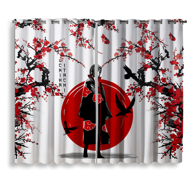 Uchiha Itachi Anime Japan Style Window Curtain