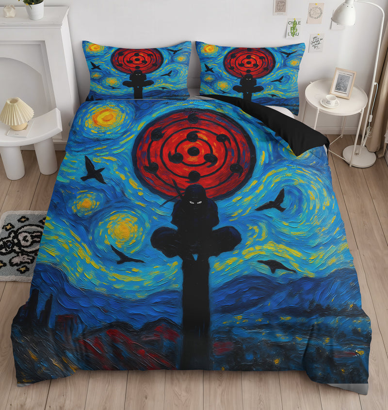 Uchiha Itachi Starry Night Bedding Set