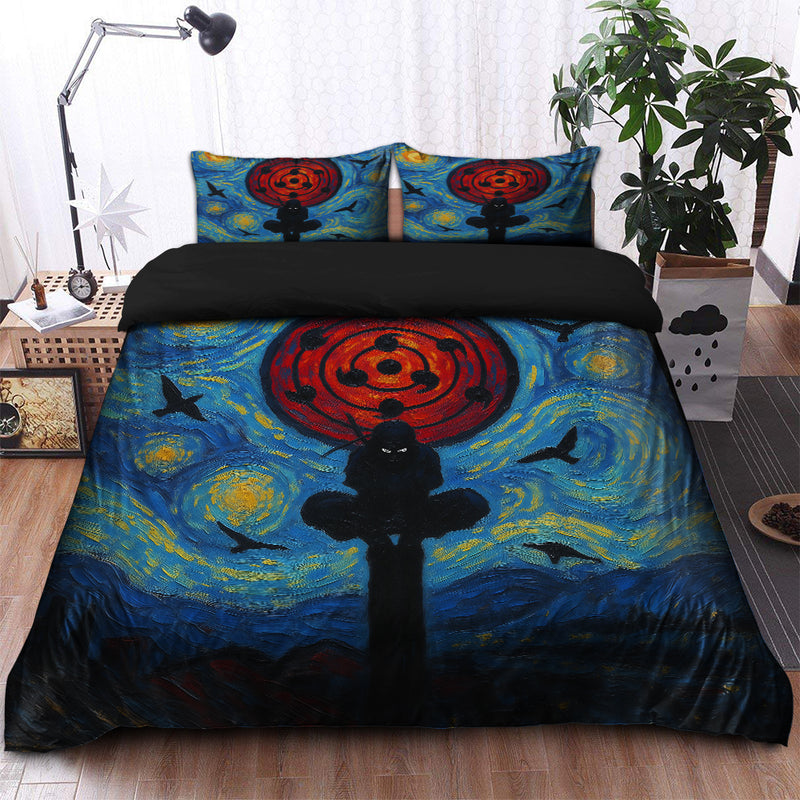 Uchiha Itachi Starry Night Bedding Set