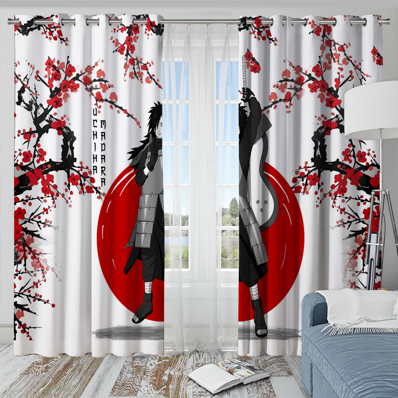 Uchiha Madara Anime Japan Style Window Curtain