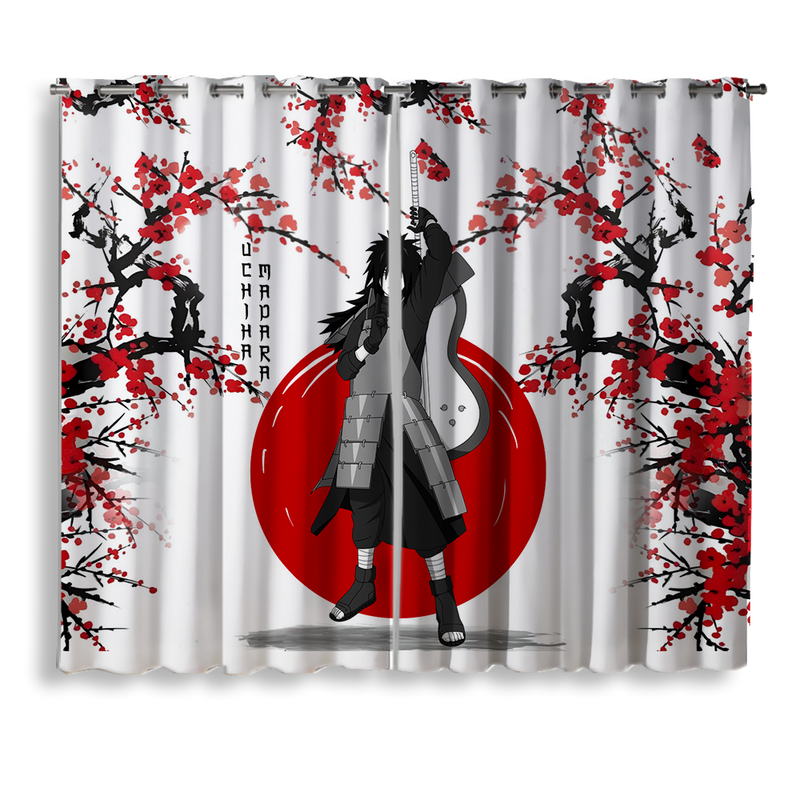 Uchiha Madara Anime Japan Style Window Curtain