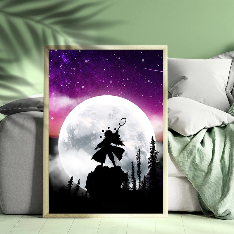 Uchiha Madara Moon Night - Living Room - Canvas Wall Art - Print - Wall Decor