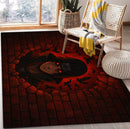 Uchiha Itachi Break Wall Rectangular Area Rug