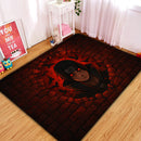 Uchiha Itachi Break Wall Rectangular Area Rug