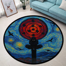 Uchiha Itachi Starry Night Carpet Round Rug