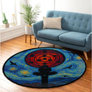 Uchiha Itachi Starry Night Carpet Round Rug