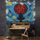 Uchiha Itachi Starry Night Tapestry