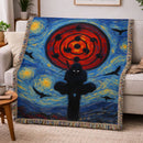 Uchiha Itachi Starry Night Woven Throw Blanket