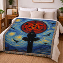 Uchiha Itachi Starry Night Woven Throw Blanket