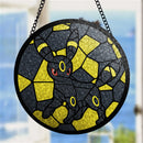 Umbreon Eevee Evolution Pokemon Round Stained Glass Suncatcher