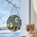 Umbreon Eevee Evolution Pokemon Round Stained Glass Suncatcher
